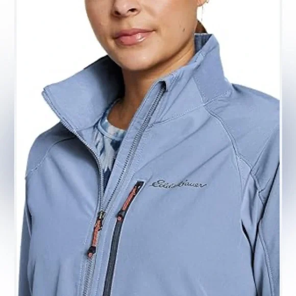 Eddie Bauer jacket First Ascent Sandstone Softshell color-Blue Size Medium - Picture 2 of 10